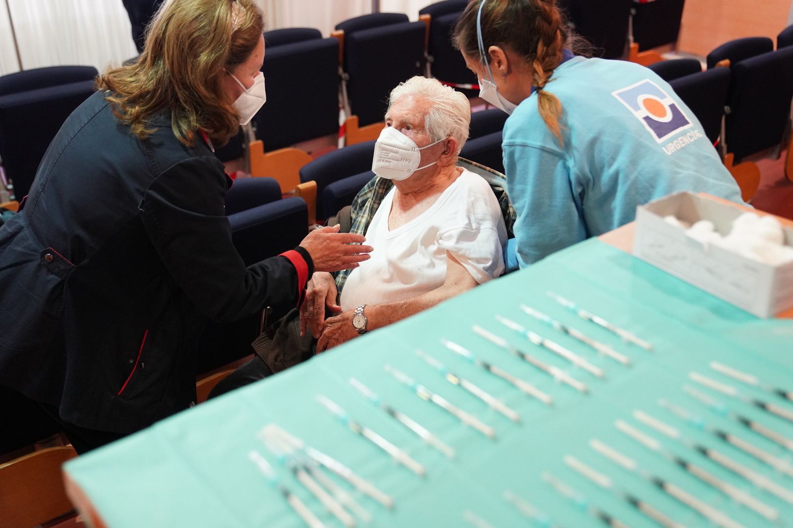 Proceso de vacunación contra el covid-19 en las residencias de mayores.