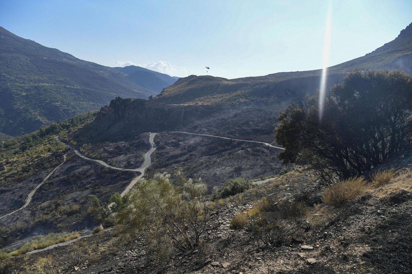 Imagen de archivo de caminos de montaña en Güéjar Sierra