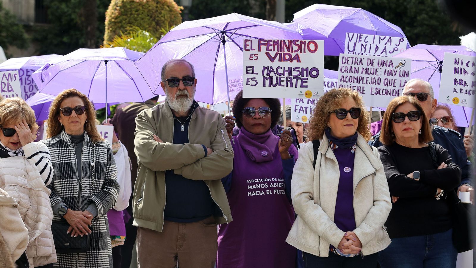 Imágenes de la manifestación en Jerez por el Día Internacional de las Mujeres