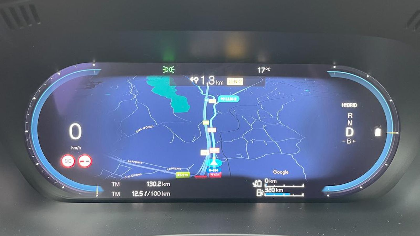 El modo Navi, como alternativa al Relax, lleva a la pantalla tras el volante las indicaciones de navegación.