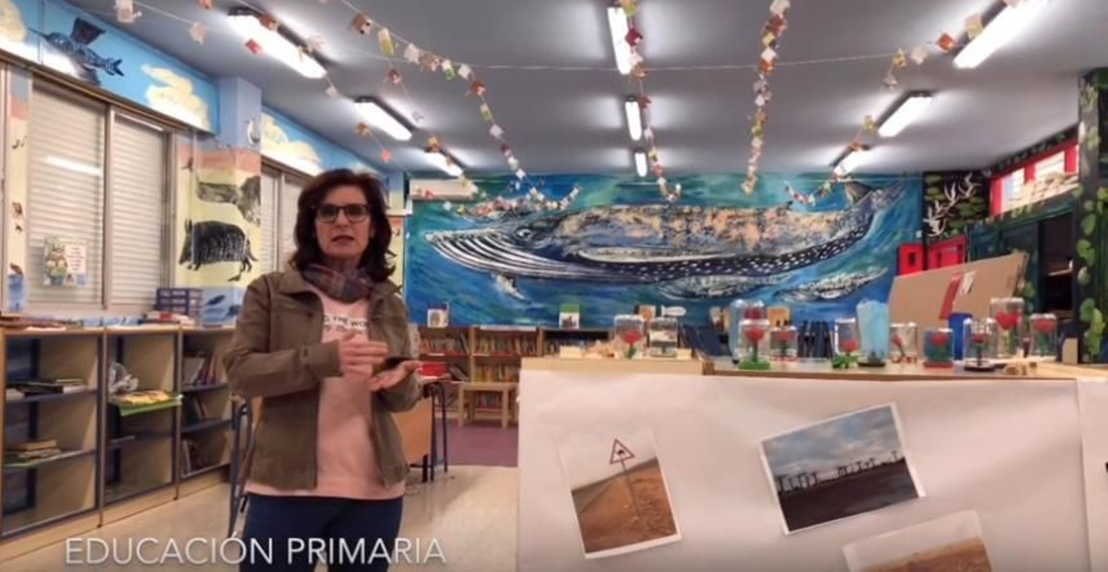 Uno de los fotogramas del vídeo sobre el sistema educativo español.