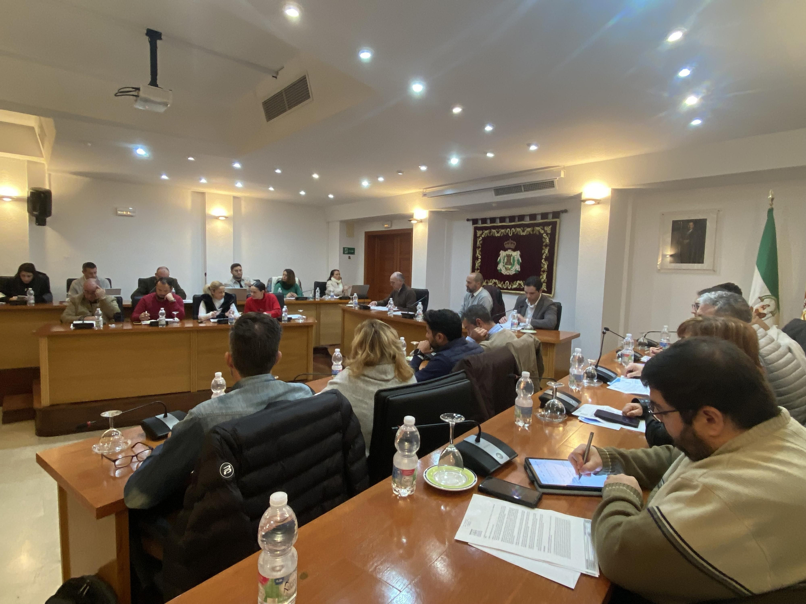 El Pleno del Ayuntamiento de Los Barrios, este lunes.