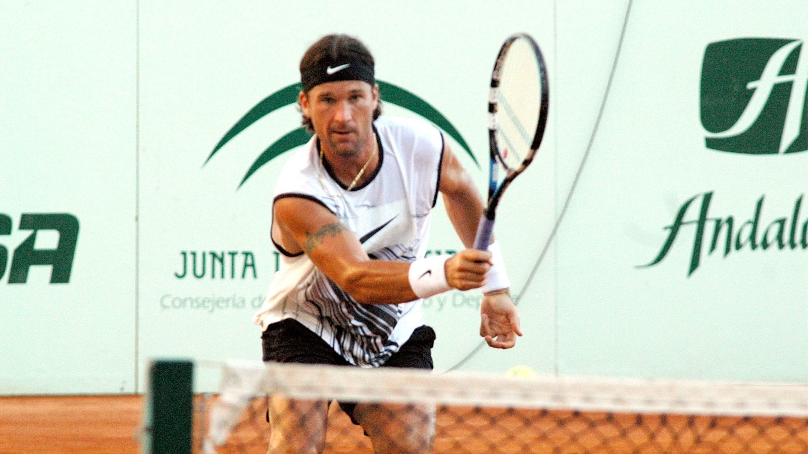 Carlos Moyá contra Nadal en la Copa del Rey de Tenis en 2005