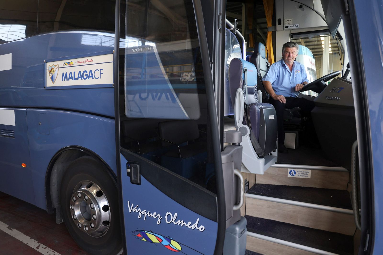 Ángelo Navas, el conductor del bus del Málaga