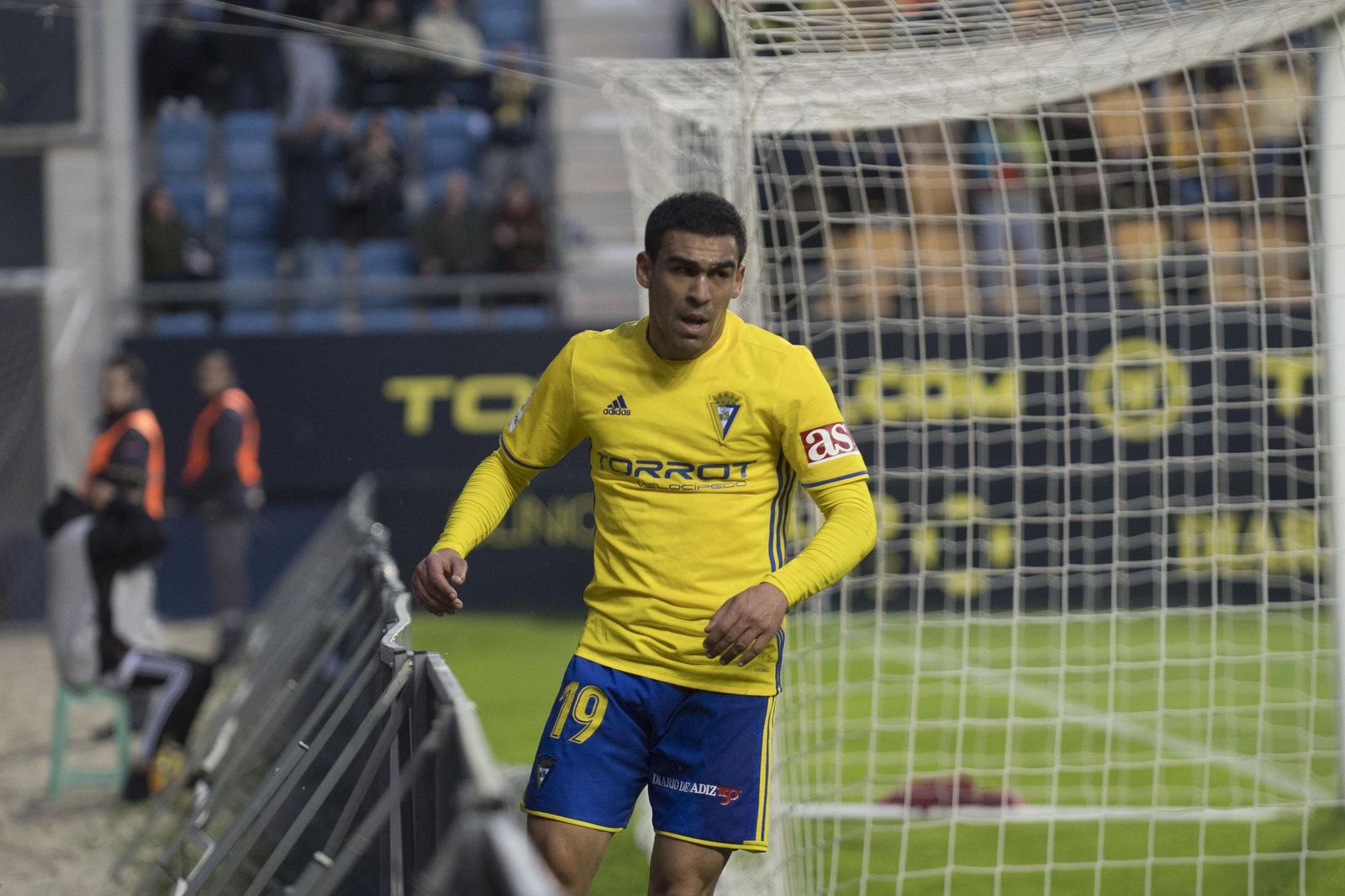 Dani Romera cuando jugaba en el Cádiz.