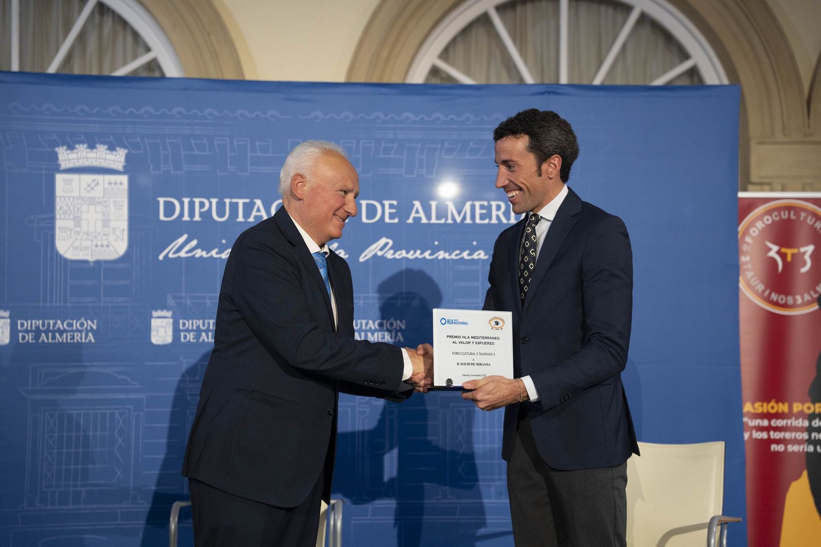 Pablo Aguado y David de Miranda, premiados en el Foro 3 Taurinos 3 de Almería