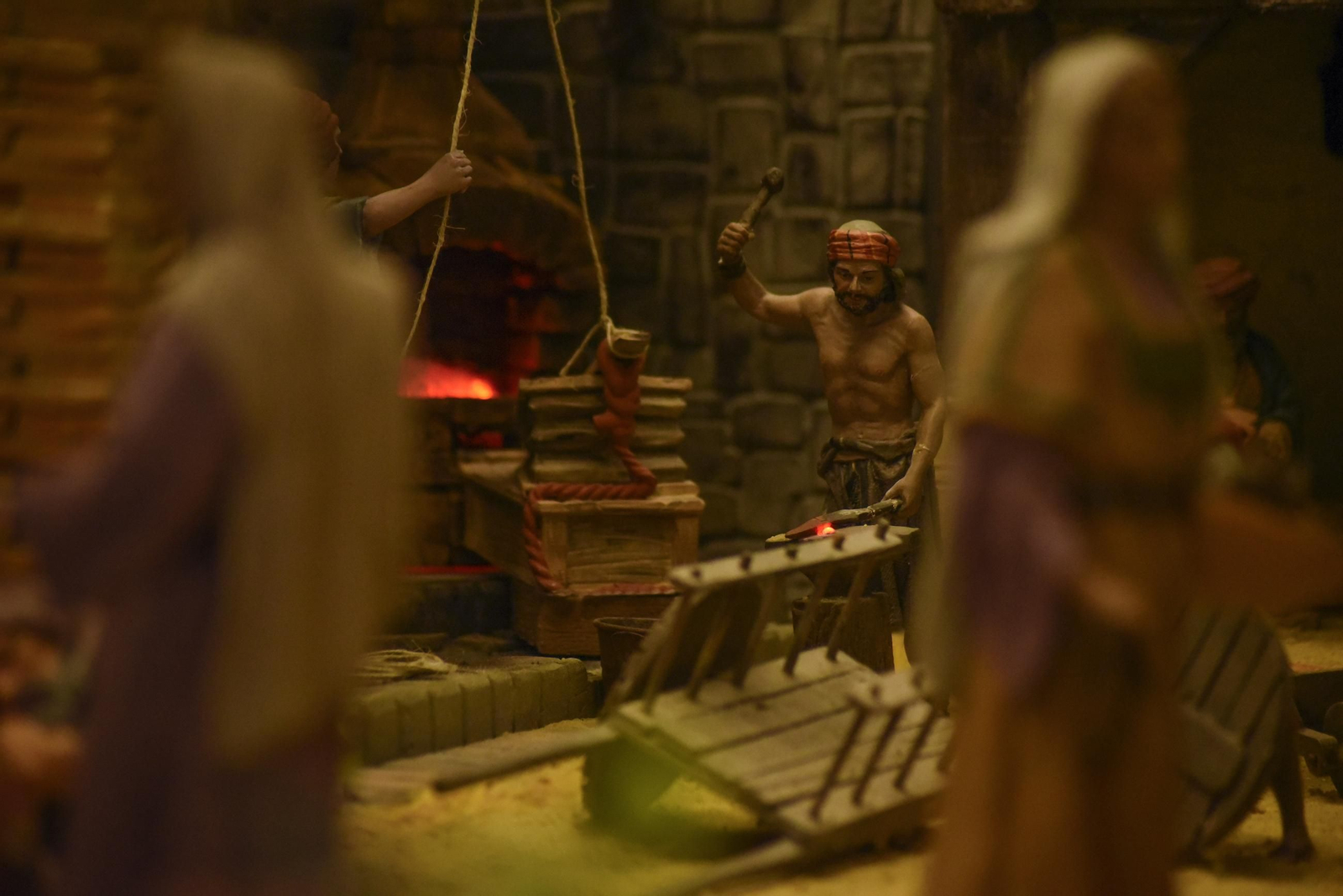 Fotos del belén del Museo Cruz Herrera en La Línea