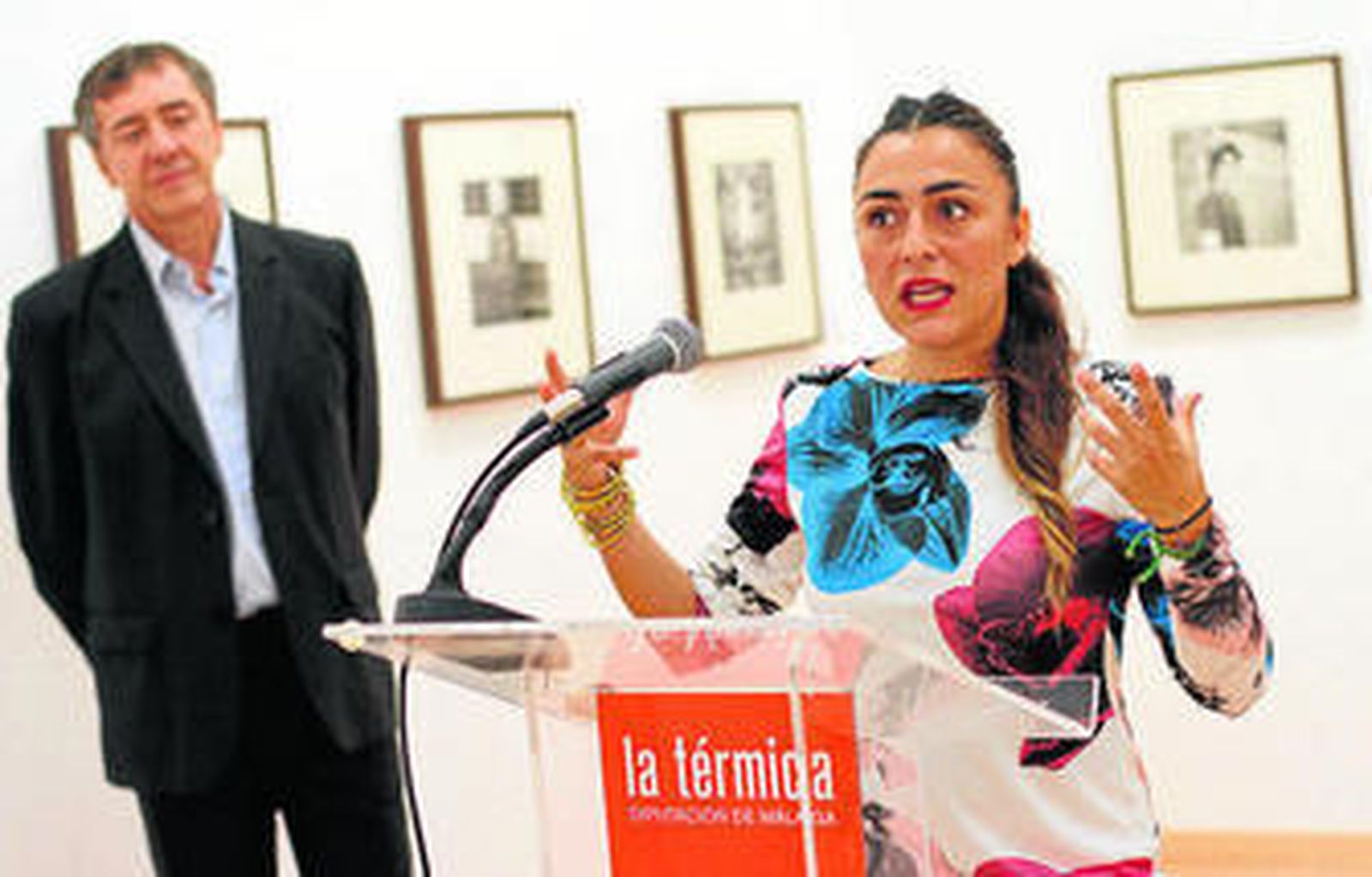 Candela Peña, ayer, en La Térmica.