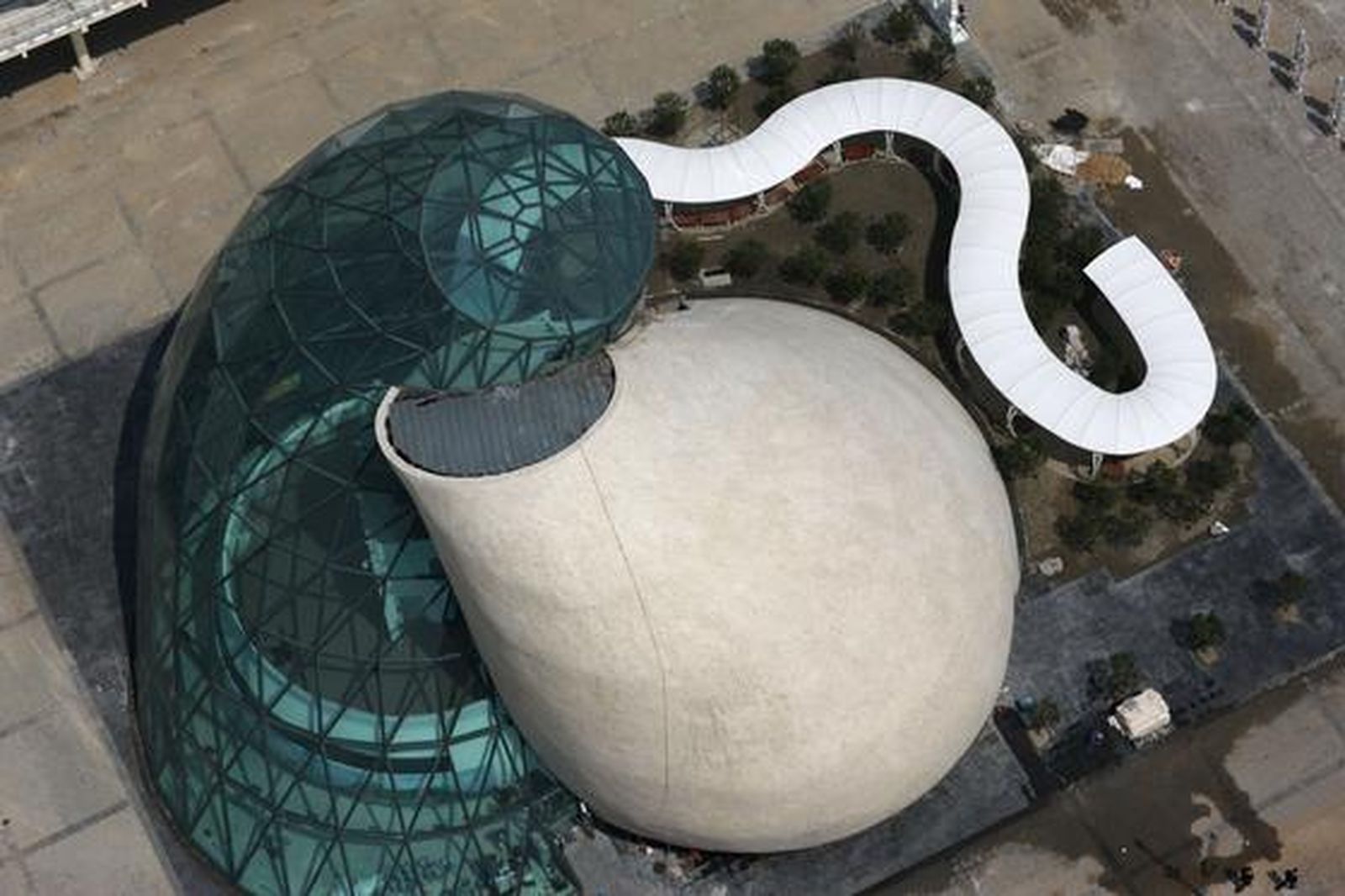 Vista aérea del Pabellón Israelí.

Foto: AFP Photo