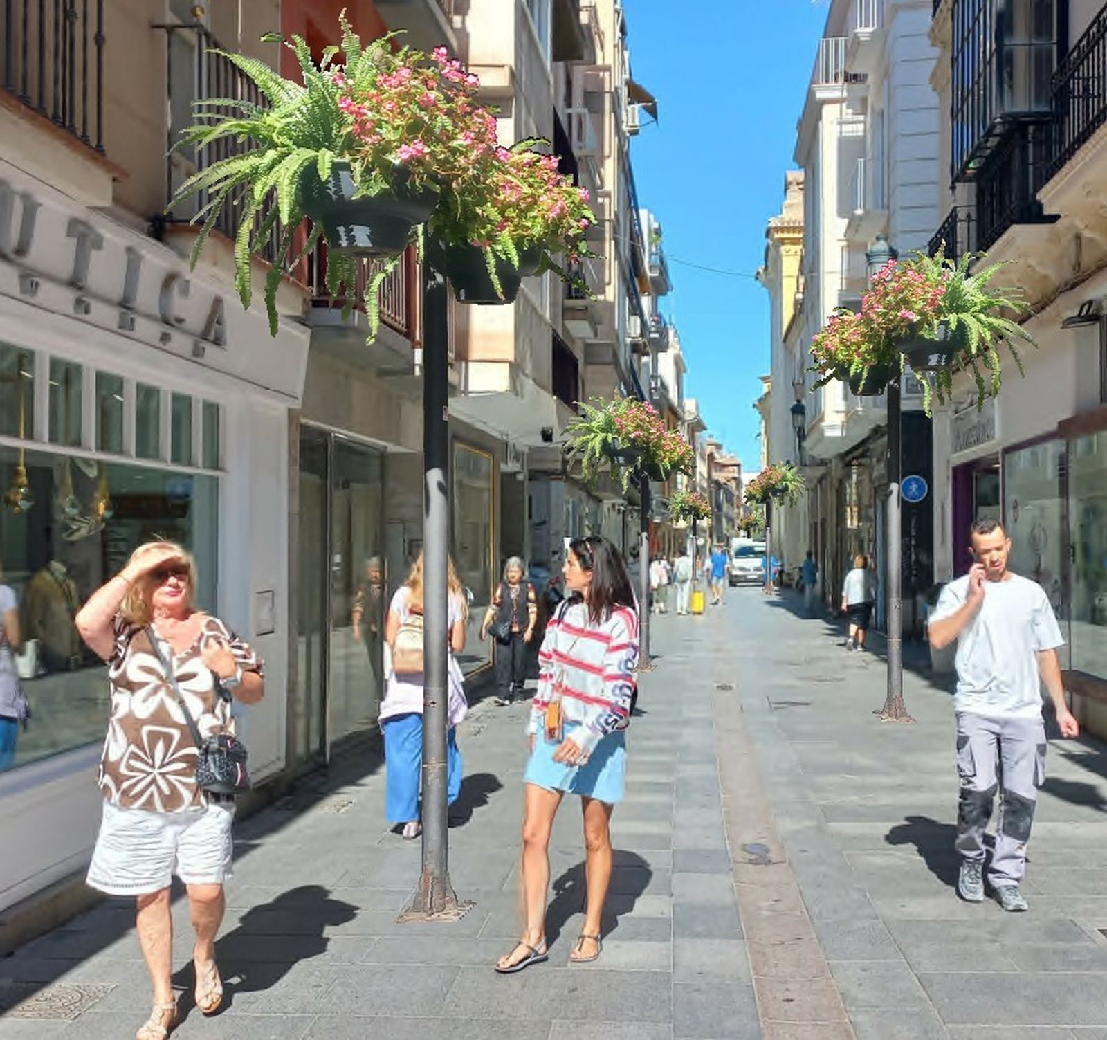 Recreación de maceteros en altura en Puentezuelas.
