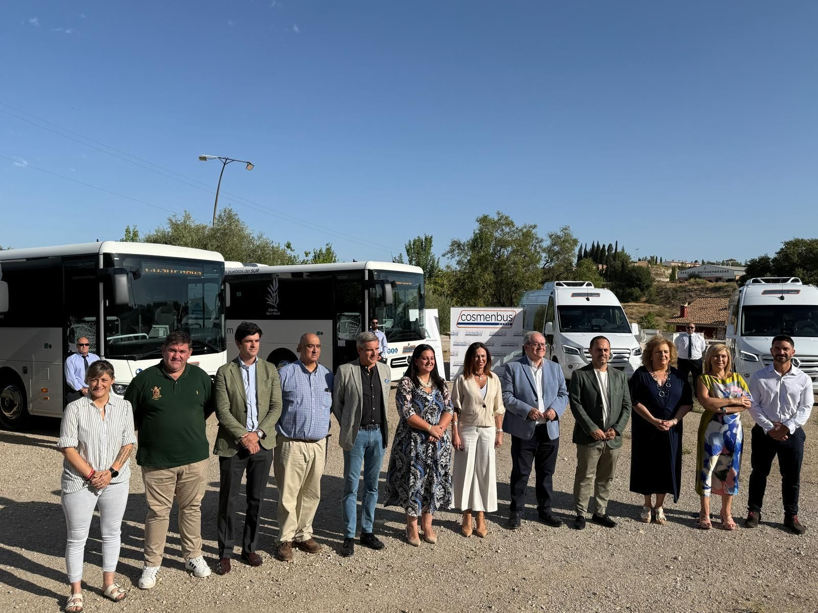 Imagen de la presentación de los nuevos autobuses del Consorcio