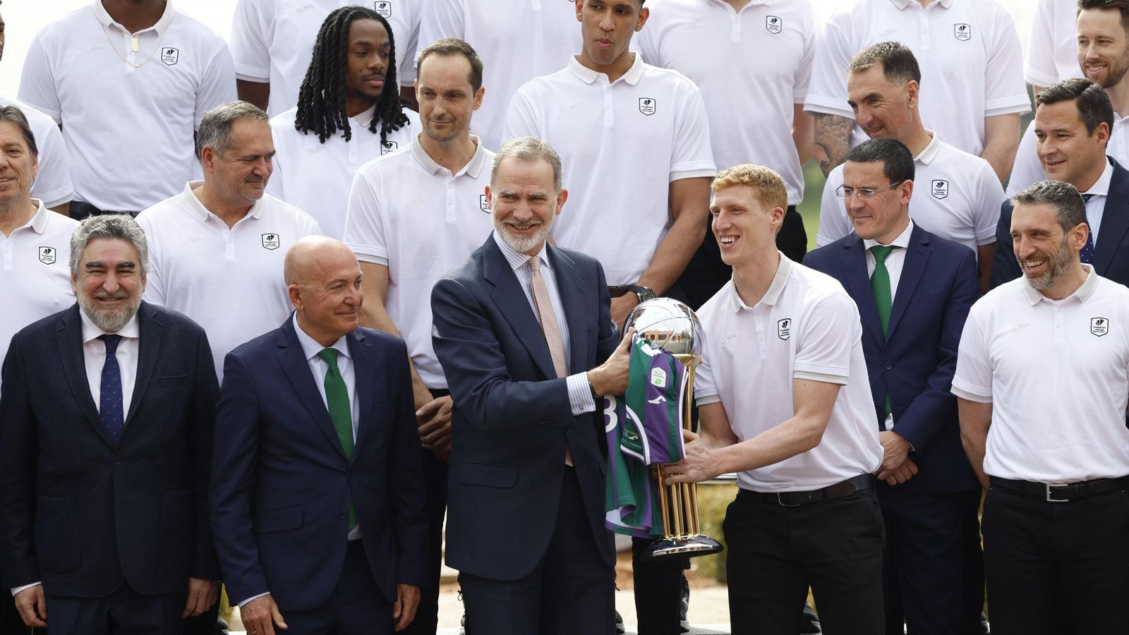 La recepción del Rey Felipe VI al Unicaja, en fotos