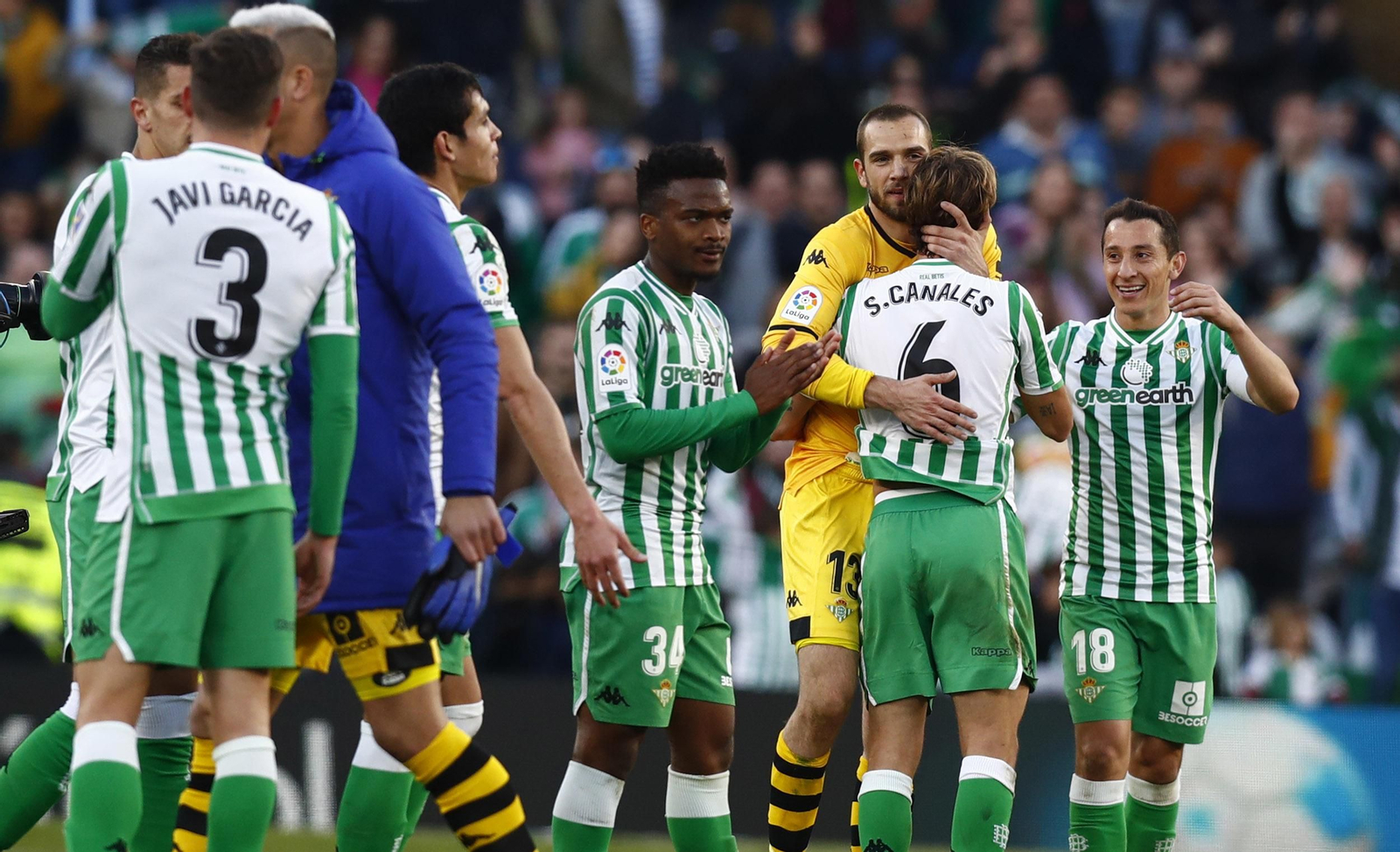El Betis-Atlético de Madrid, en imágenes