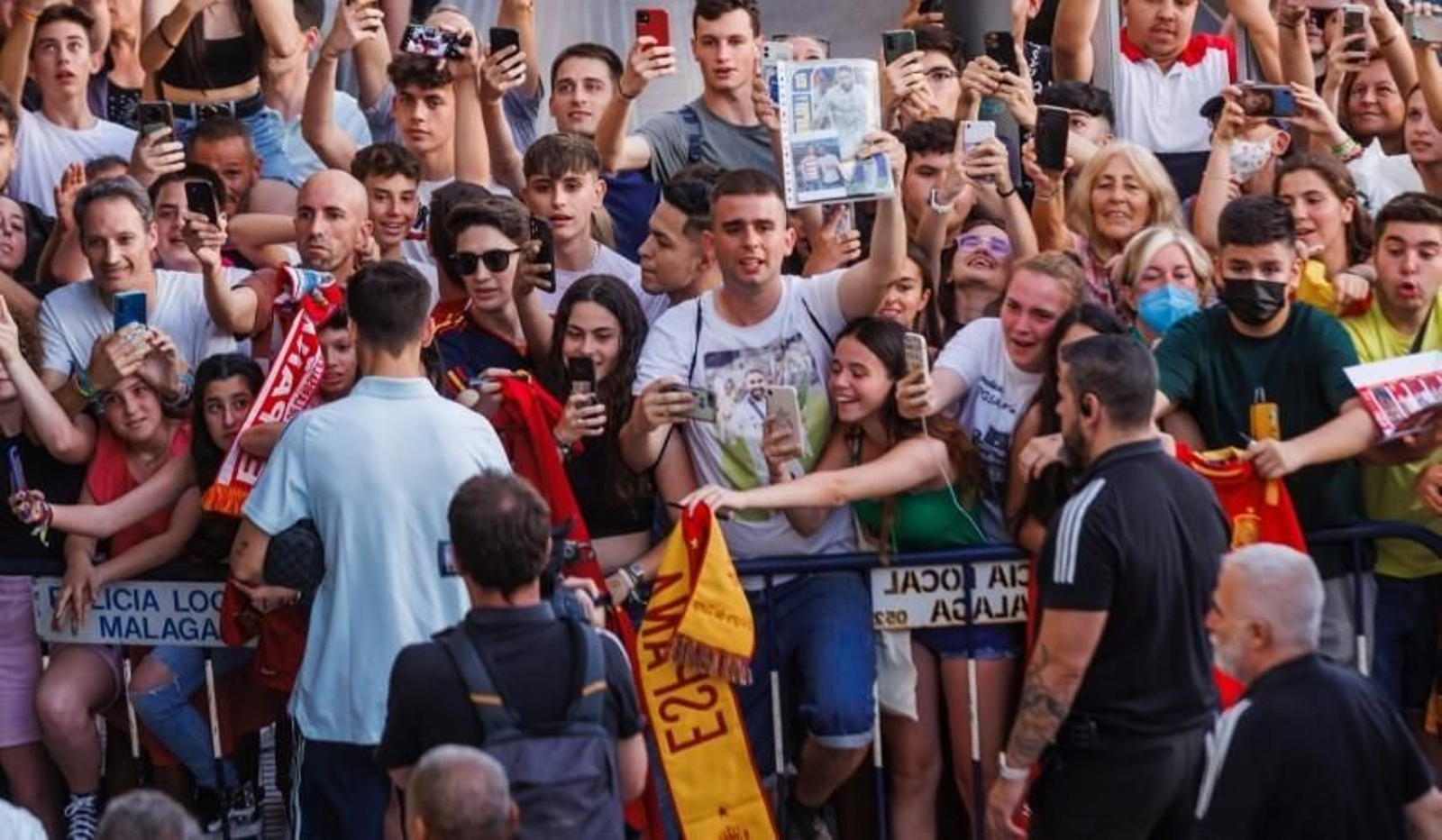 Málaga se vuelca con la selección española Málaga se vuelca con la selección española