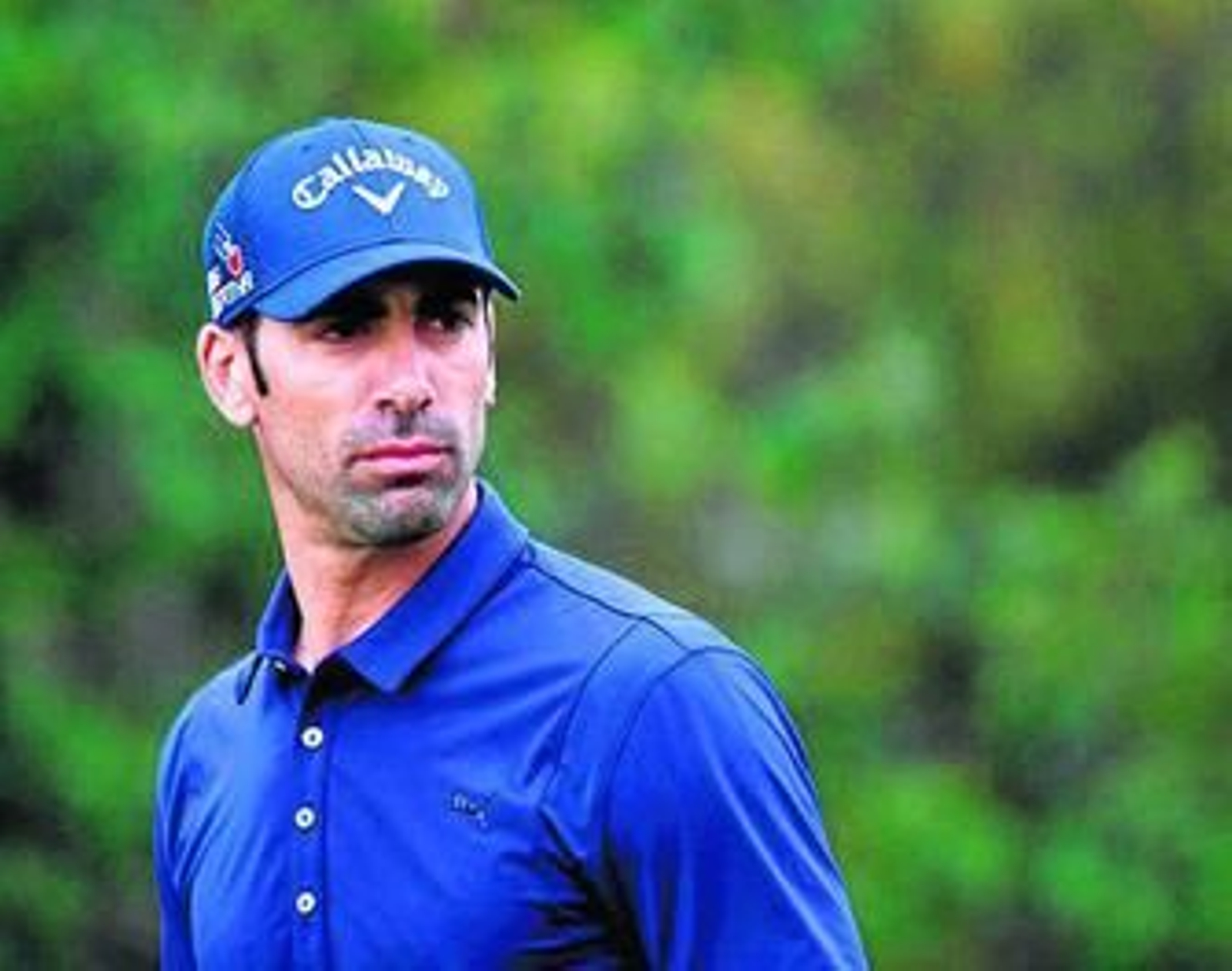 Rostro serio de Álvaro Quirós en una imagen de la jornada de ayer.