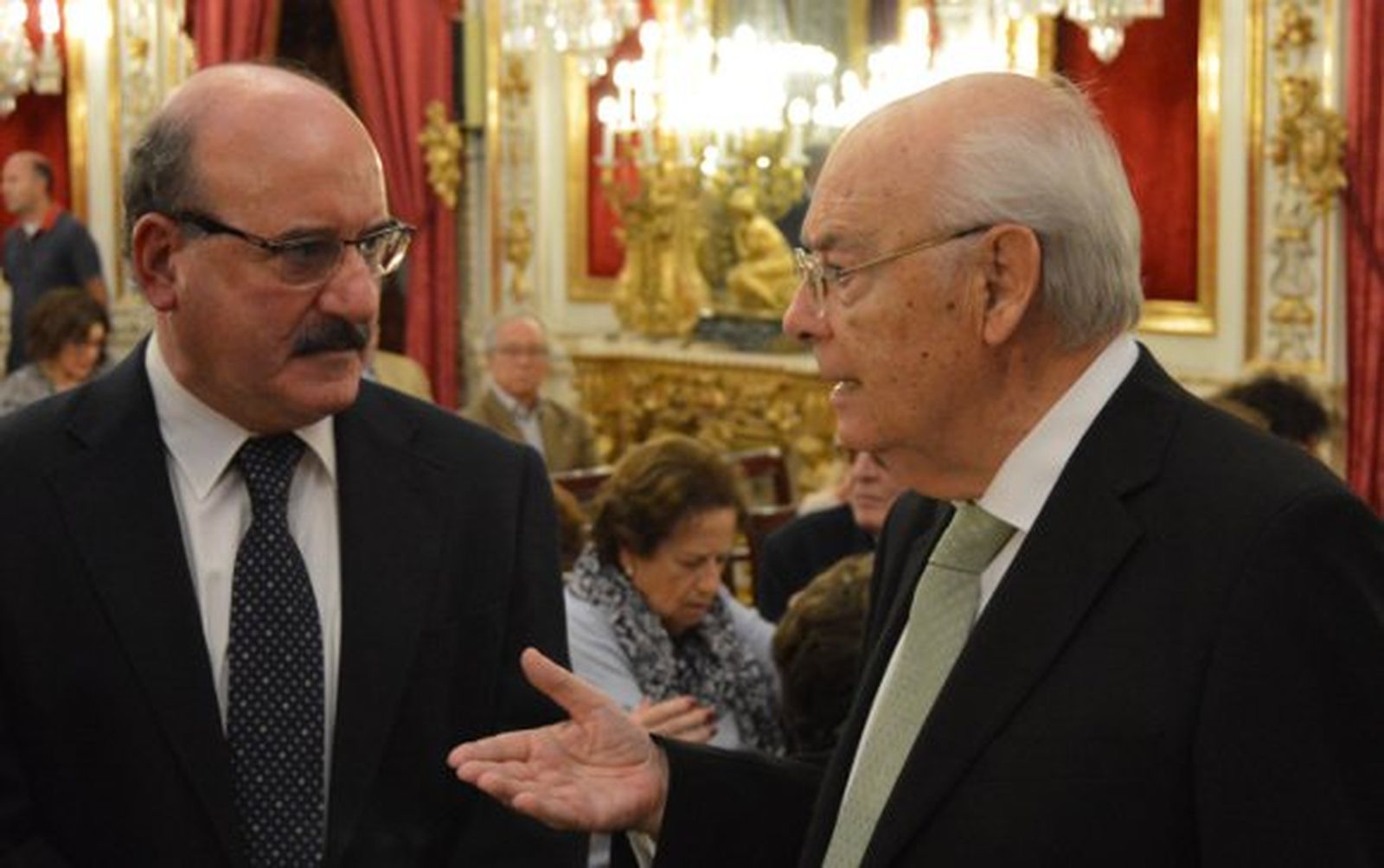 Aurelio Rodríguez con José Antonio Hernández.

Foto: Ignacio Casas de Ciria