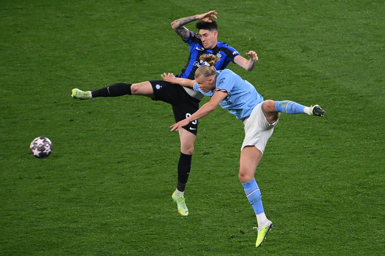 Las imágenes de la fina de la Champions entre el Manchester City y el Inter de Milán