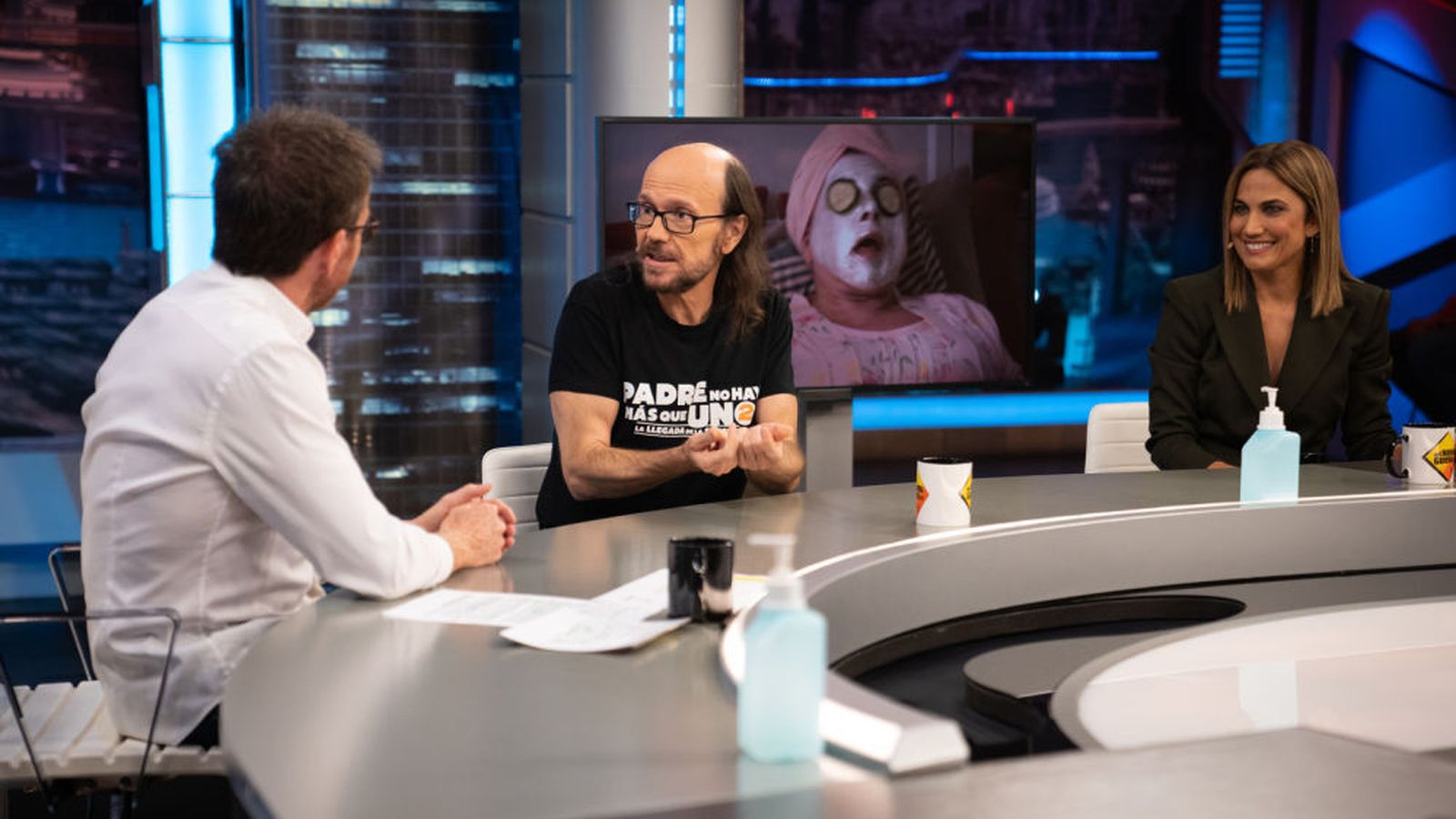 Santiago Segura y Toni Acosta ayer en el programa.