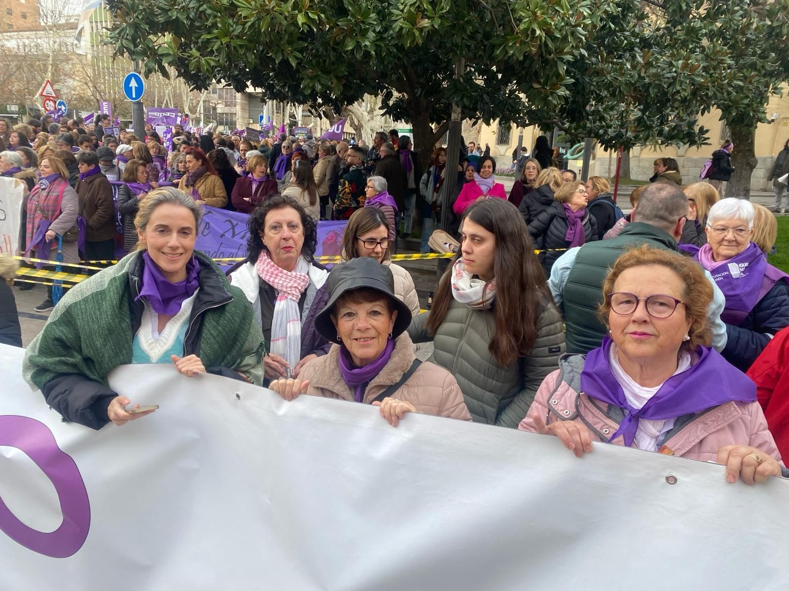 Manifestación del Día Internacional de la Mujer en Jaén.