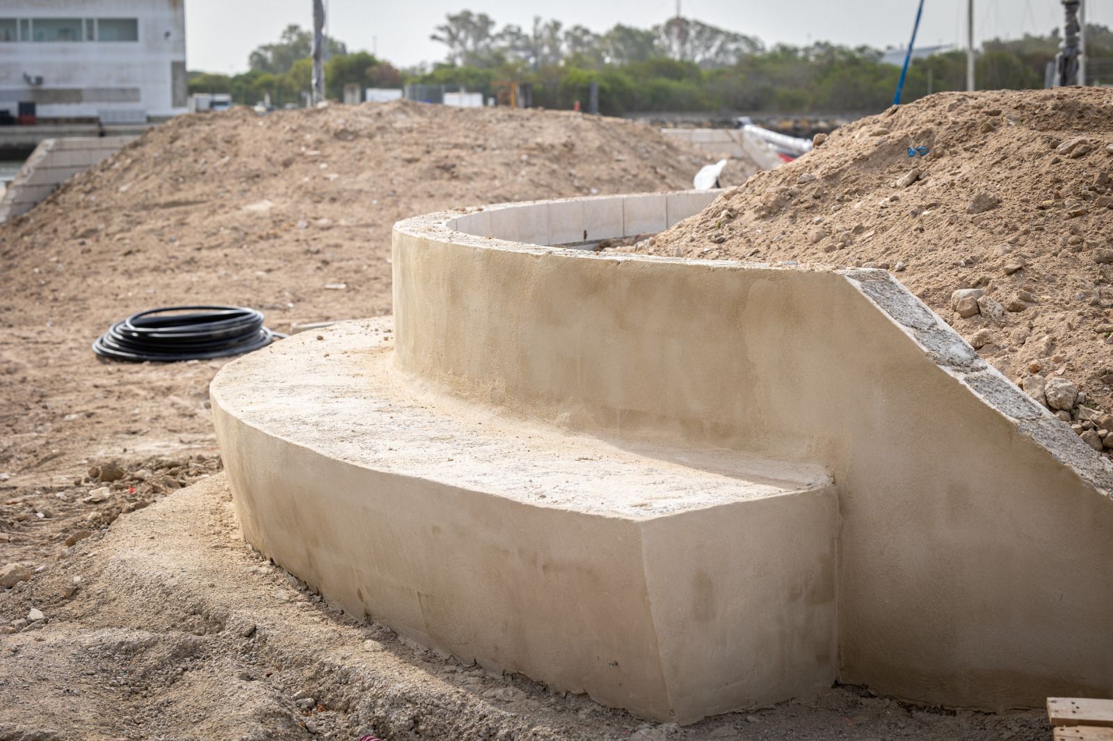 Las obras del paseo fluvial portuense, en imágenes