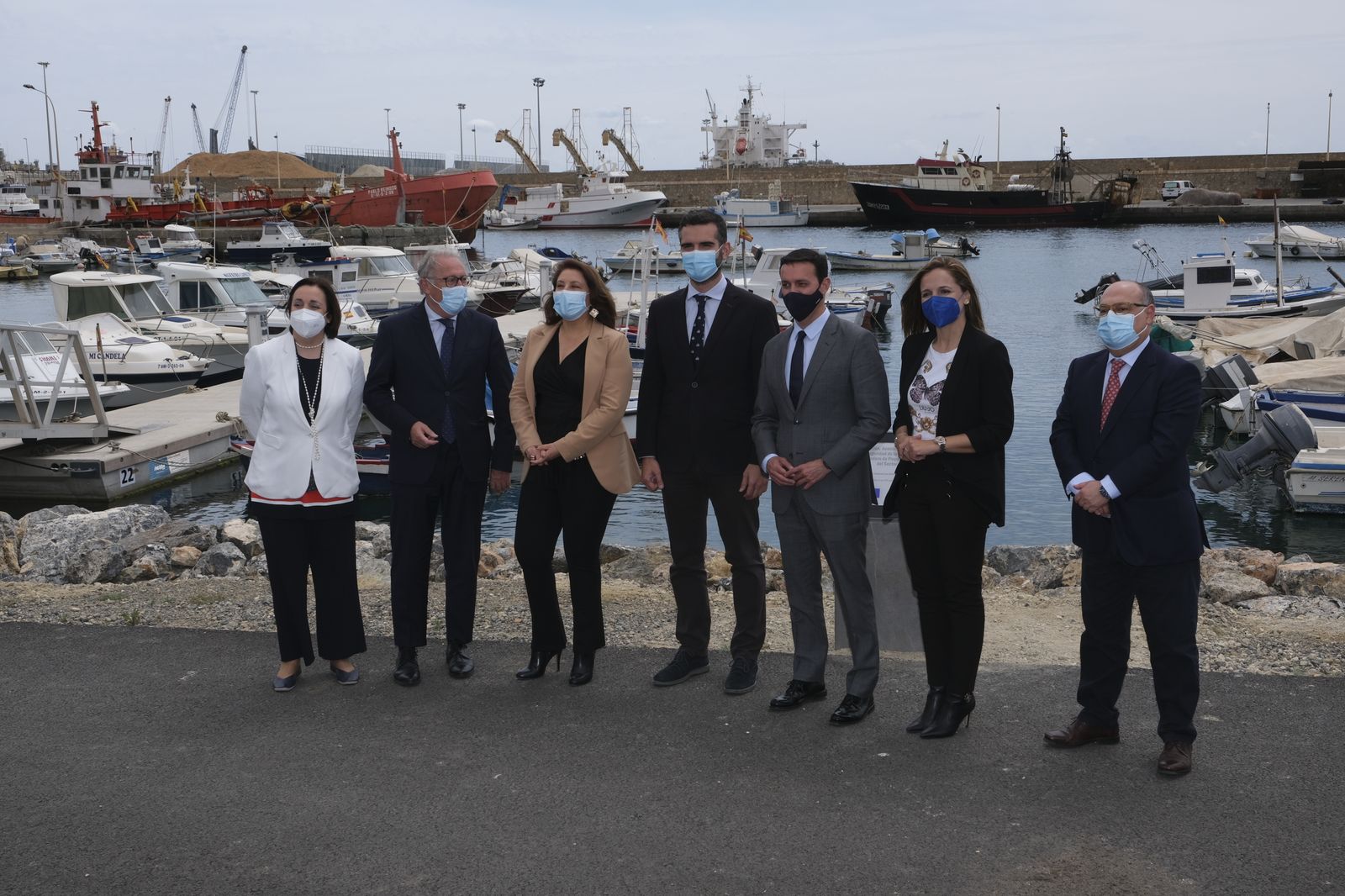 Fotogalería visita obras nuevo fondeadero del Puerto Pesquero de Almería