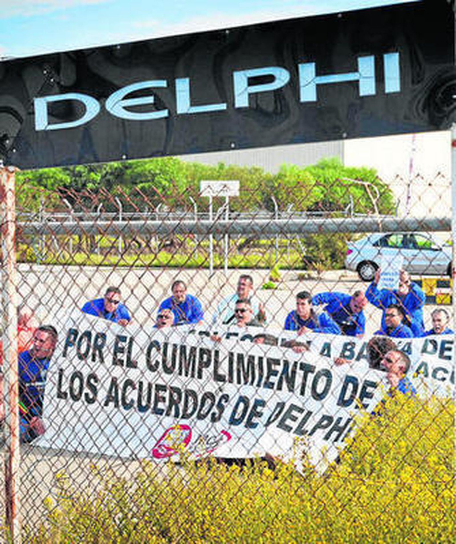 Imagen de archivo de una protesta en la antigua Delphi.