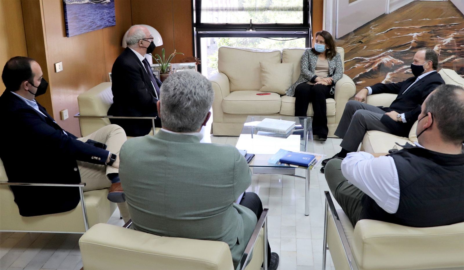 Reunión sobre la presa de Alcolea.