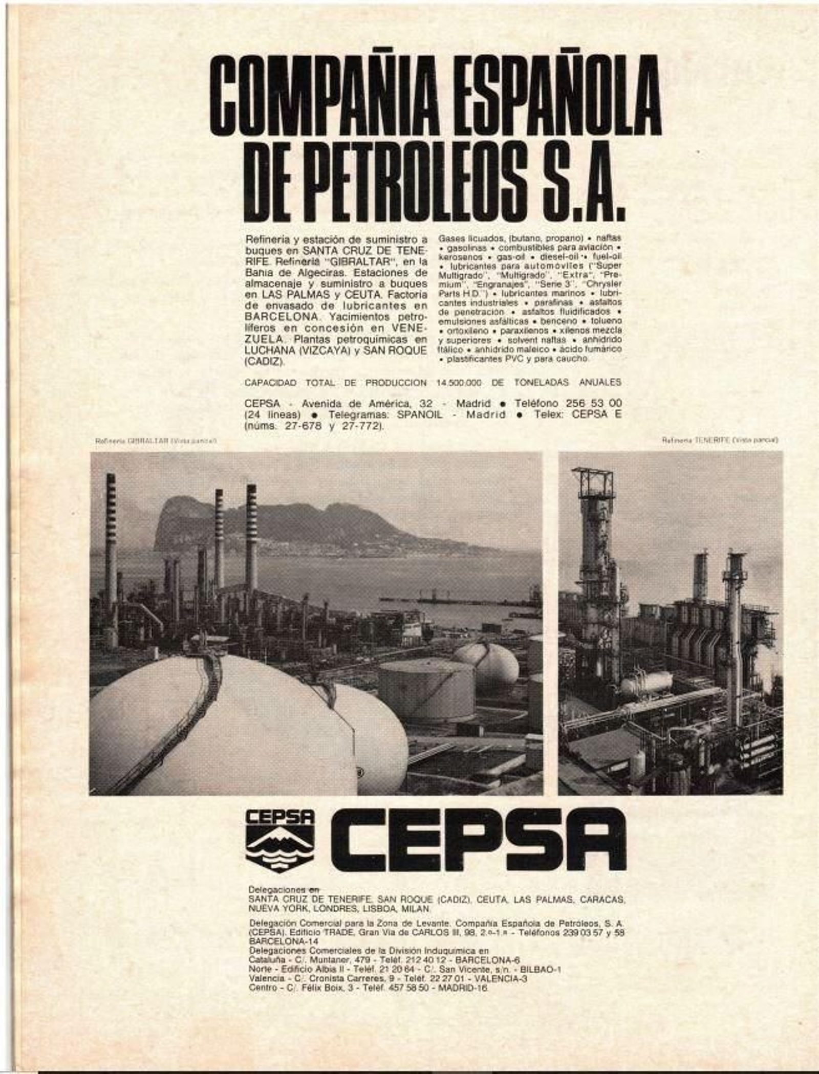 Página publicitaria en el núm. 1 de Carteya (1976).