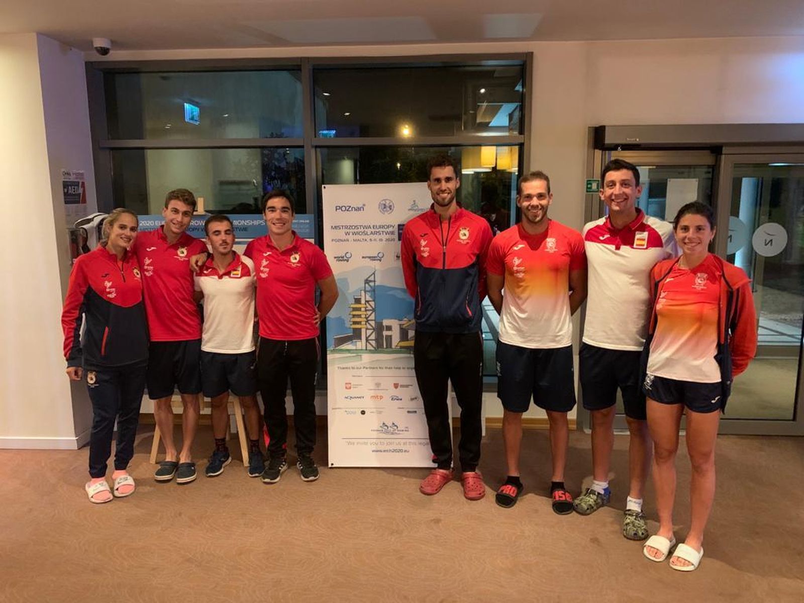 Los integrantes andaluces de la delegación española en Poznan.