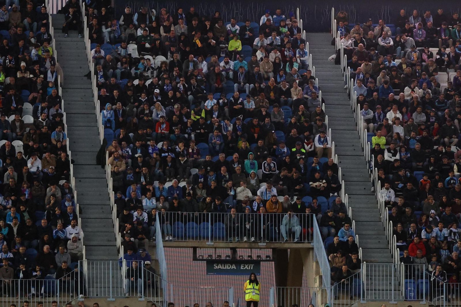 Búscate en las gradas de La Rosaleda en el Málaga-Levante