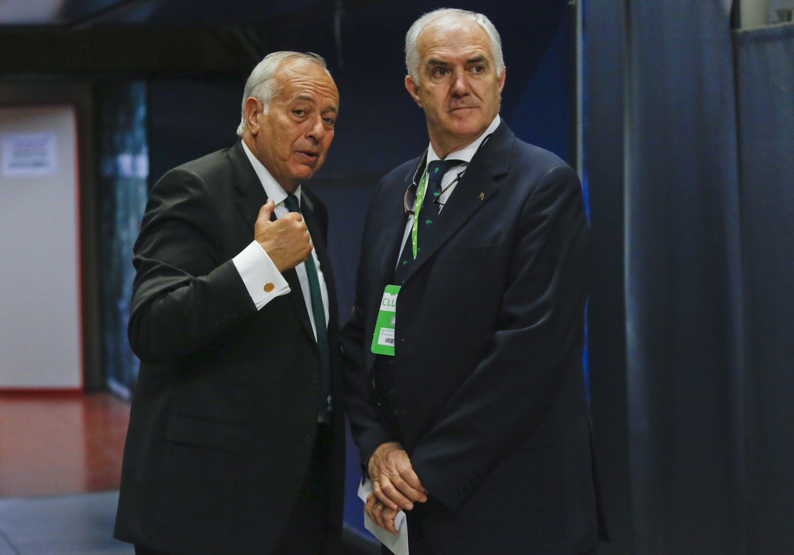 Diego Montañés, a la izquierda, junto a Manolo Rubia.