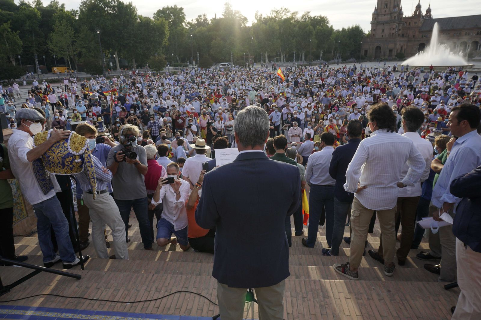 Las imágenes de la manifestación en favor de la tauromaquia