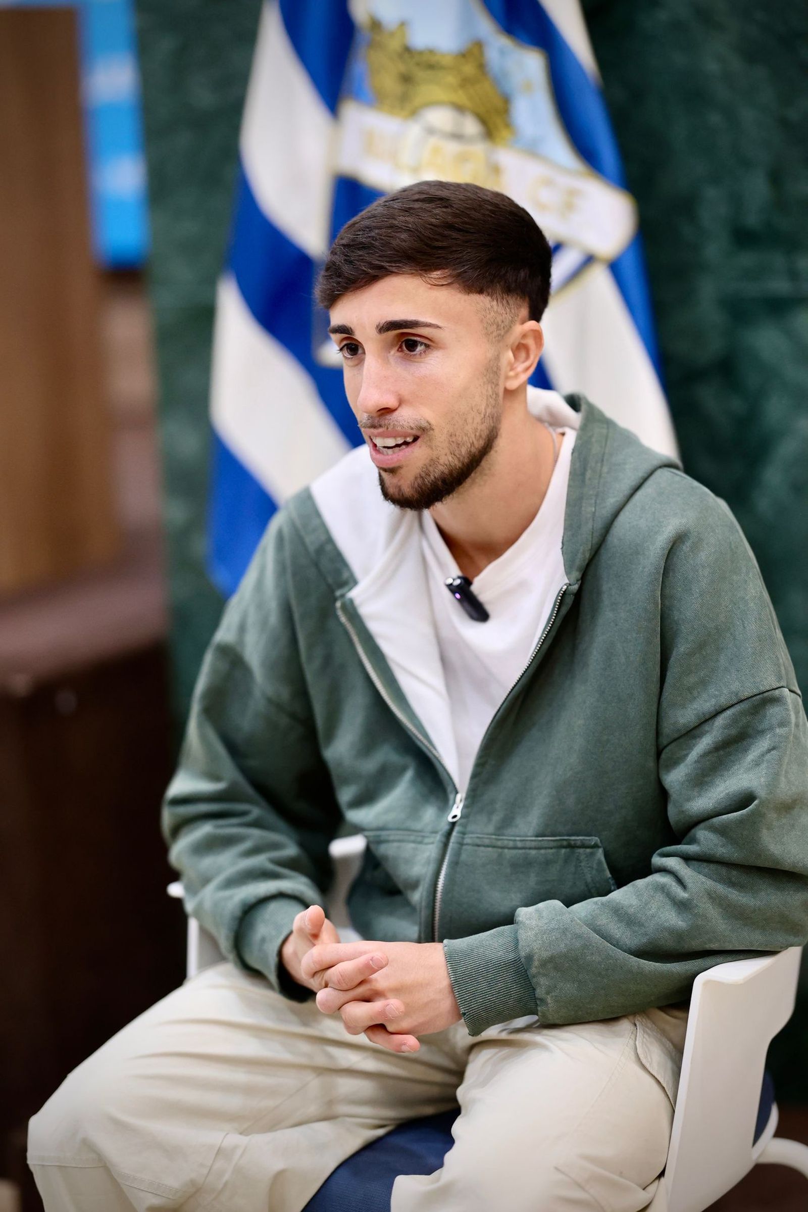 Las fotos de la entrevista a David Larrubia, jugador del Málaga CF