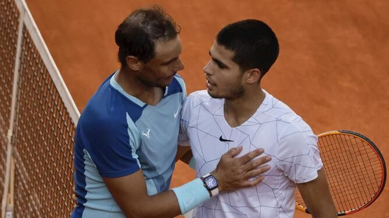 Rafa Nadal y Carlos Alcaraz, juntos.