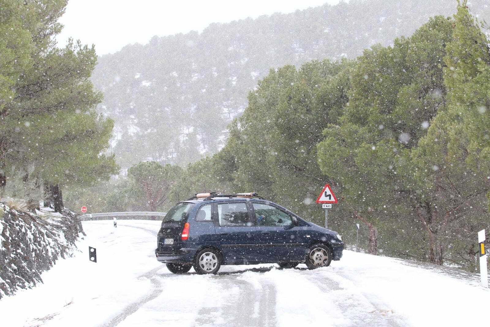 Gloria deja un manto blanco de nieve en la zona norte de la provincia