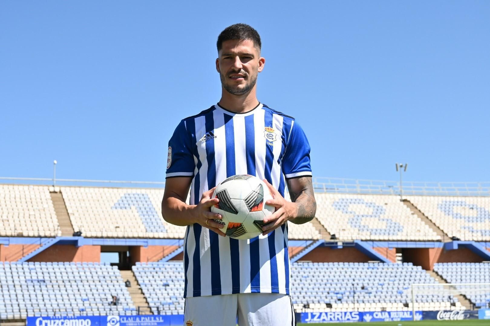Caye Quintana, en su presentación con el Recreativo.