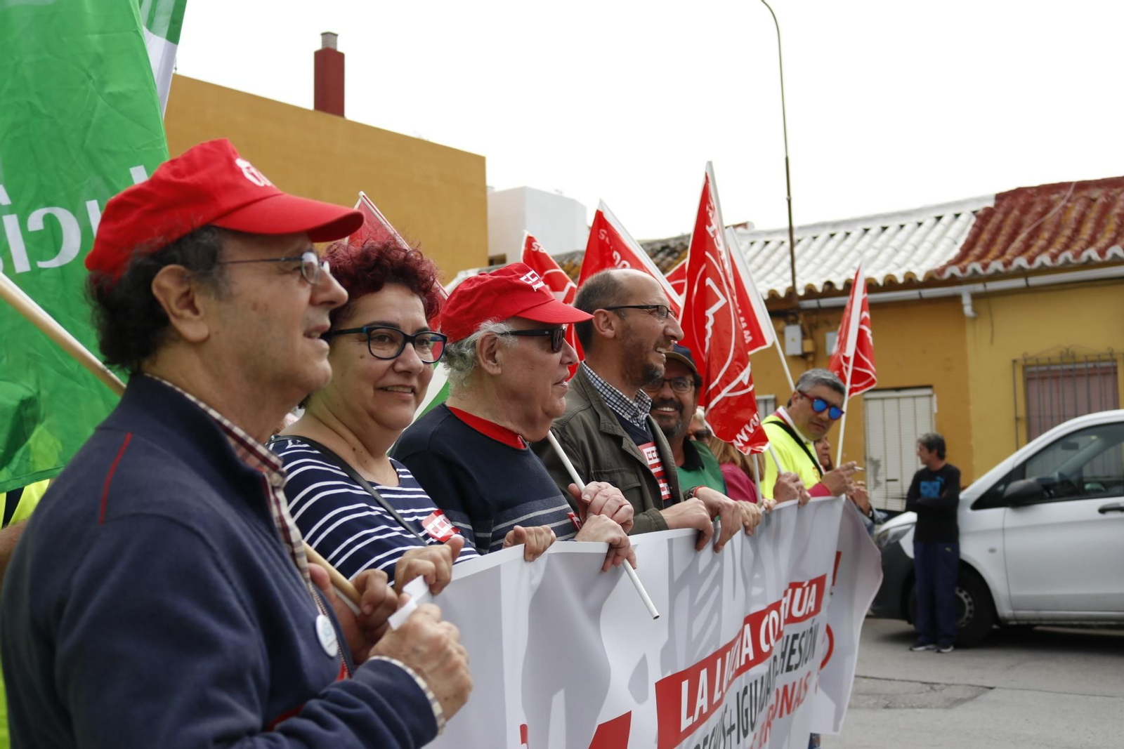 La manifestación por el Día del Trabajador en La Línea