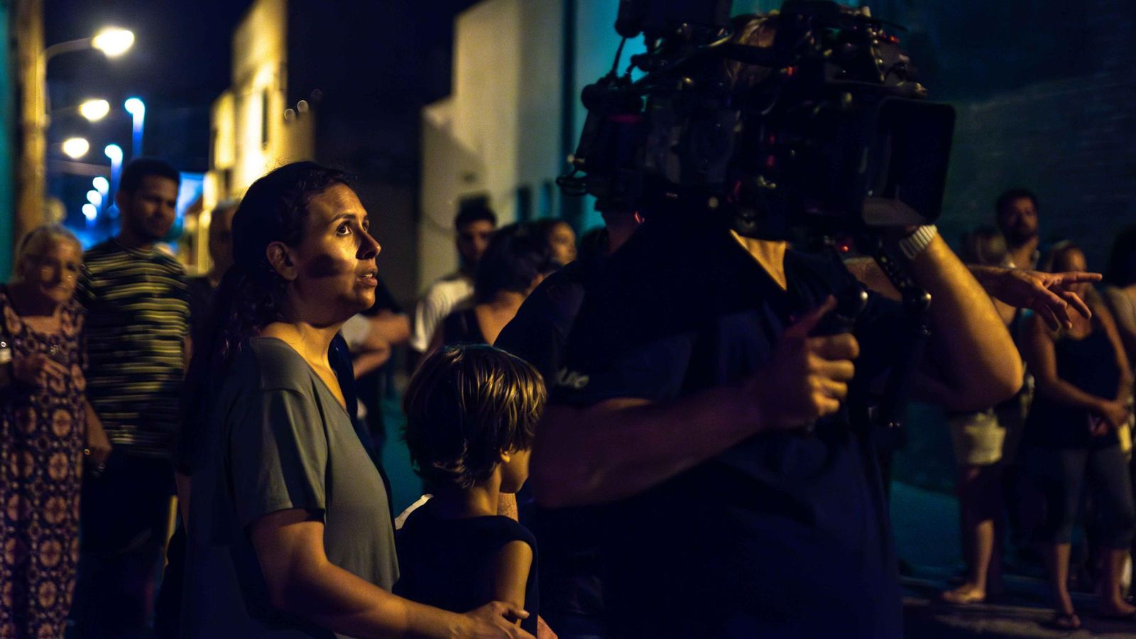 Otra imagen del rodaje de 'Quejio de Loba'.