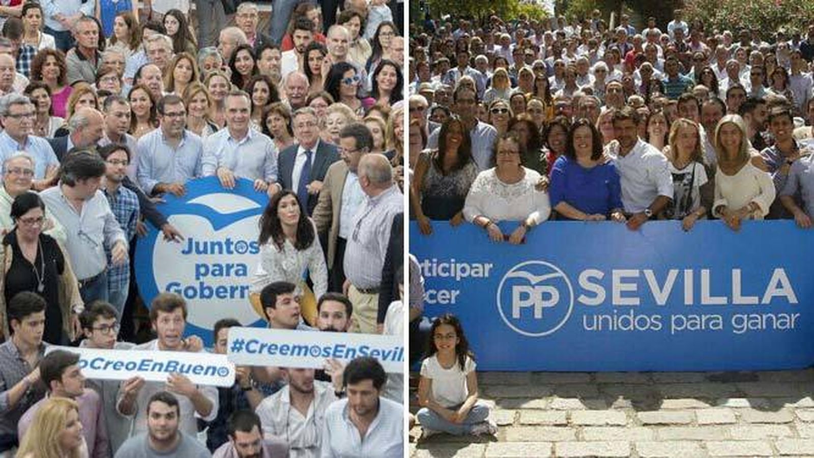 Presentación de candidaturas de Juan Bueno y Virginia Pérez