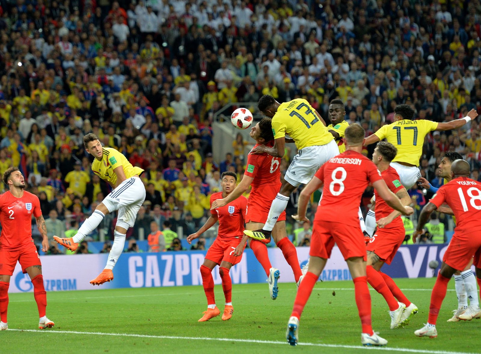 Las imágenes del Colombia-Inglaterra