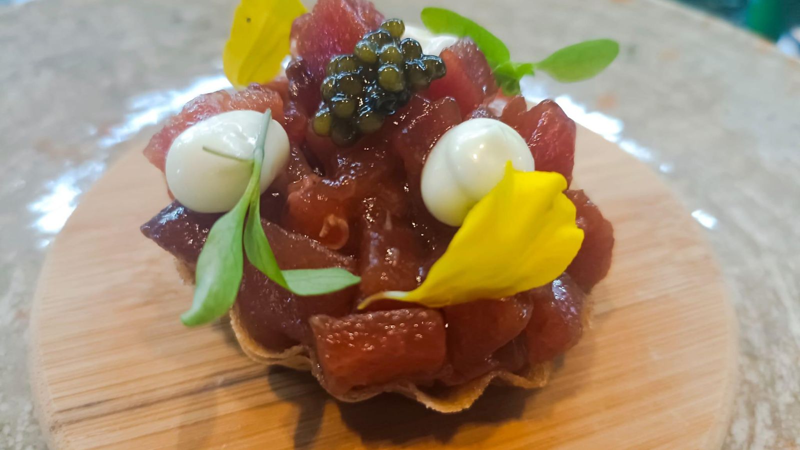 La tartaleta de atún, ya un clásico en Basque.