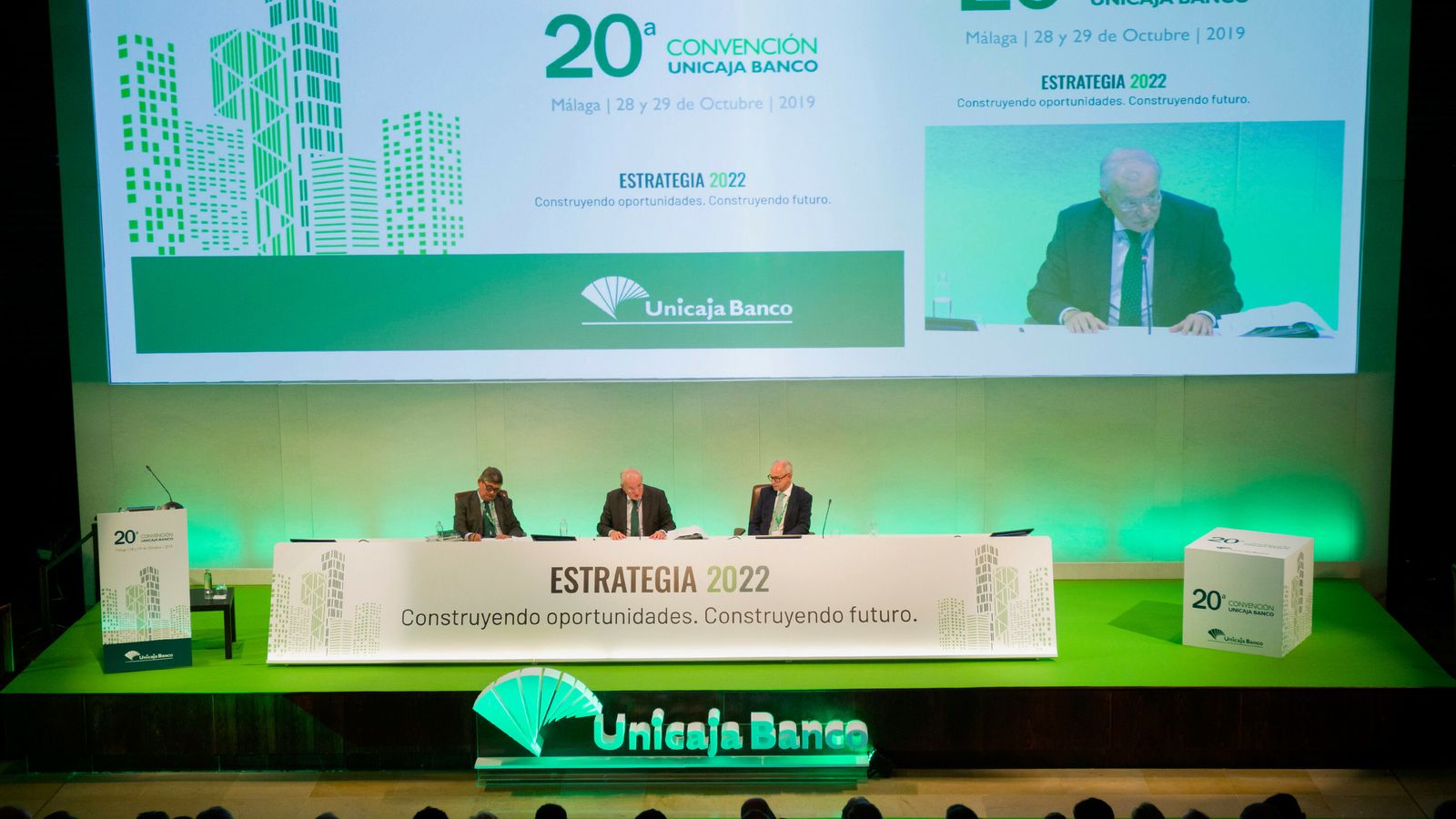 De izquierda a derecha Ángel Rodríguez de Gracia, Manuel Azuaga e Isidro Rubiales.