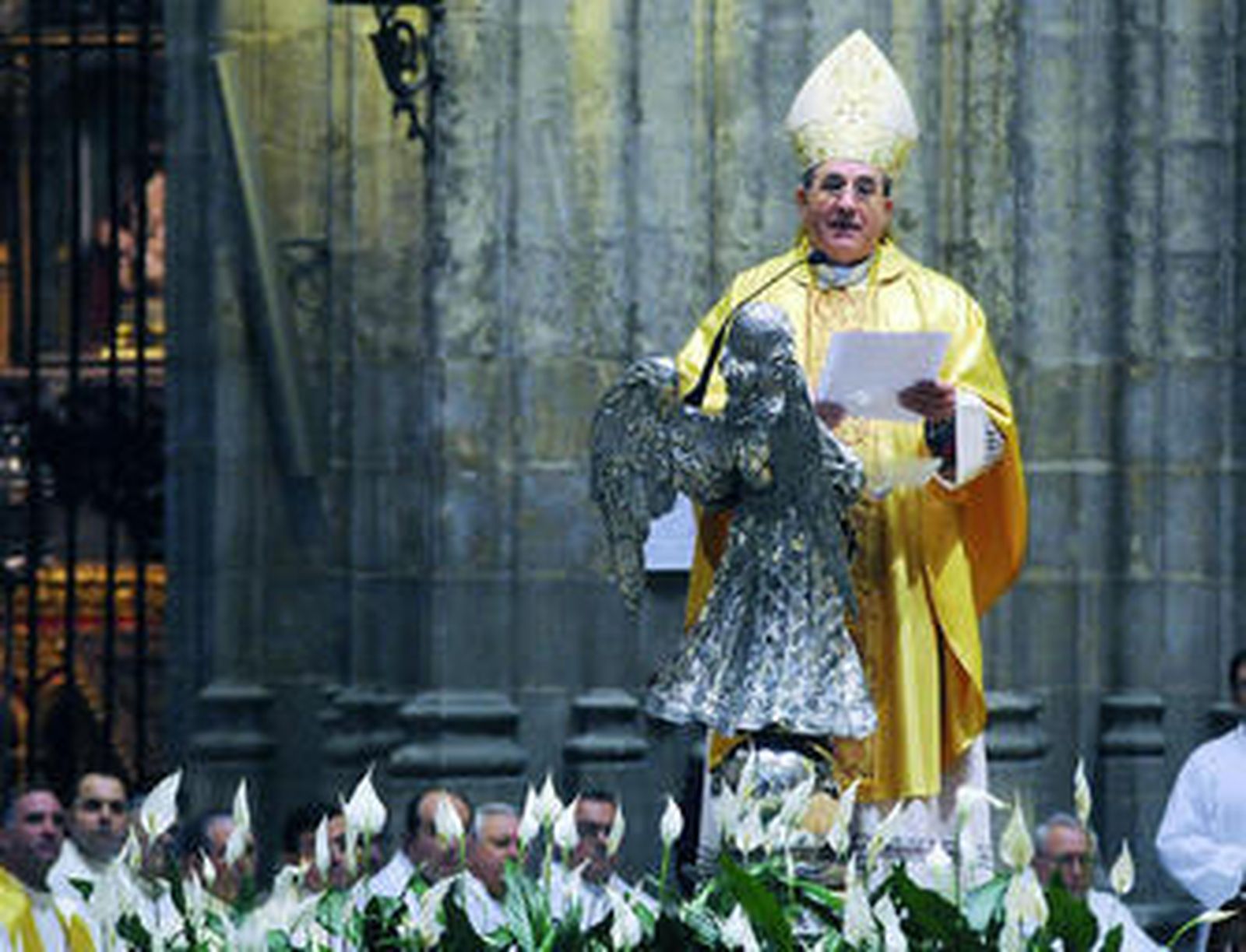 Asenjo, durante su toma de posesión.