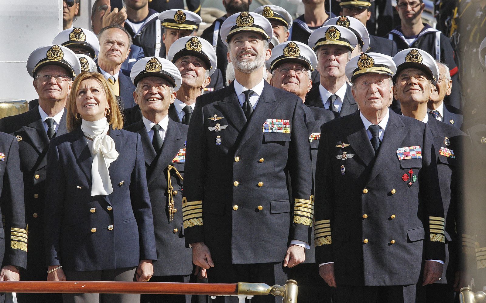 Visita de los Reyes al Juan Sebastián de Elcano