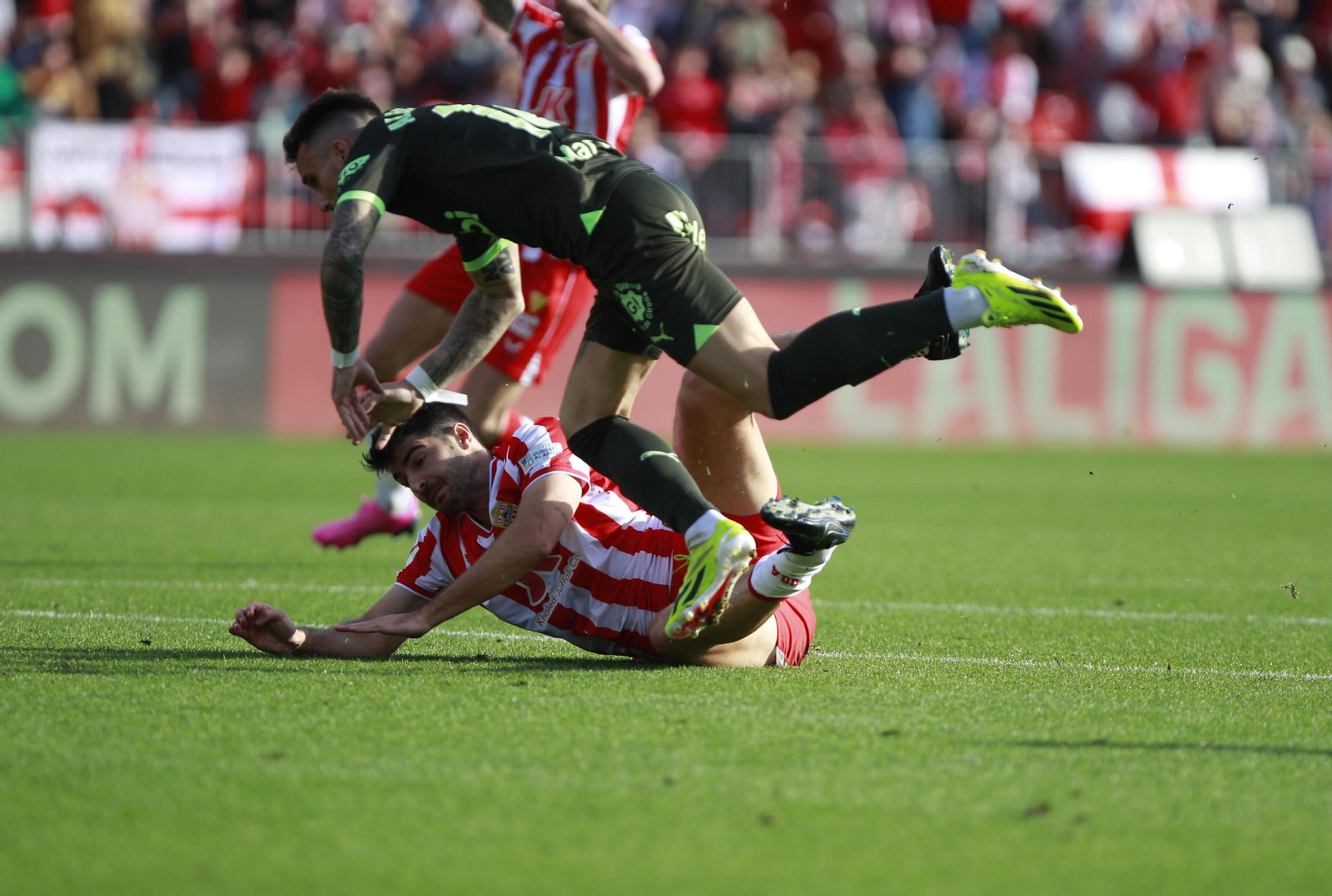 Las mejores imágenes del partido de fútbol U.D. Almería-Girona F.C.