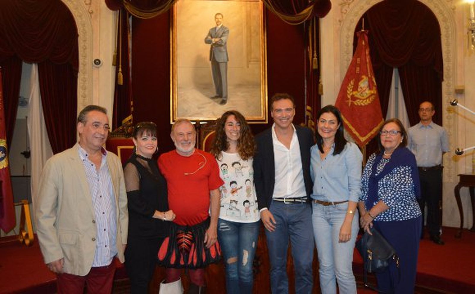 José Luis Paramio, Jamaica Benítez, José Enrique Miranda, María Romay, Enrique  Miranda, María José Murcia y María del Carmen García.

Foto: Ignacio Casas de Ciria