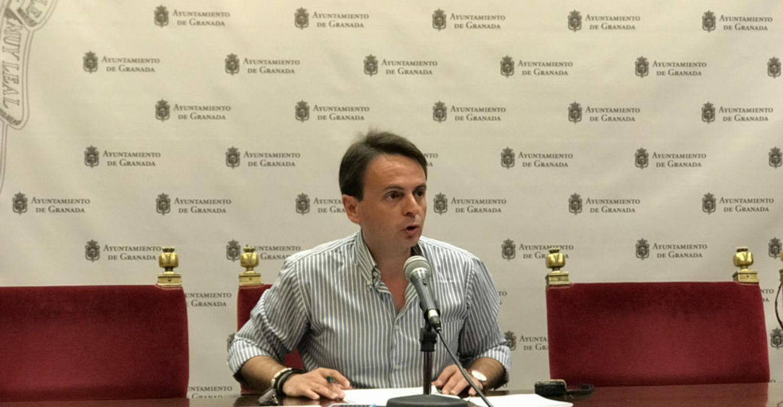 El portavoz del grupo municipal del PP, Juan Antonio Fuentes.