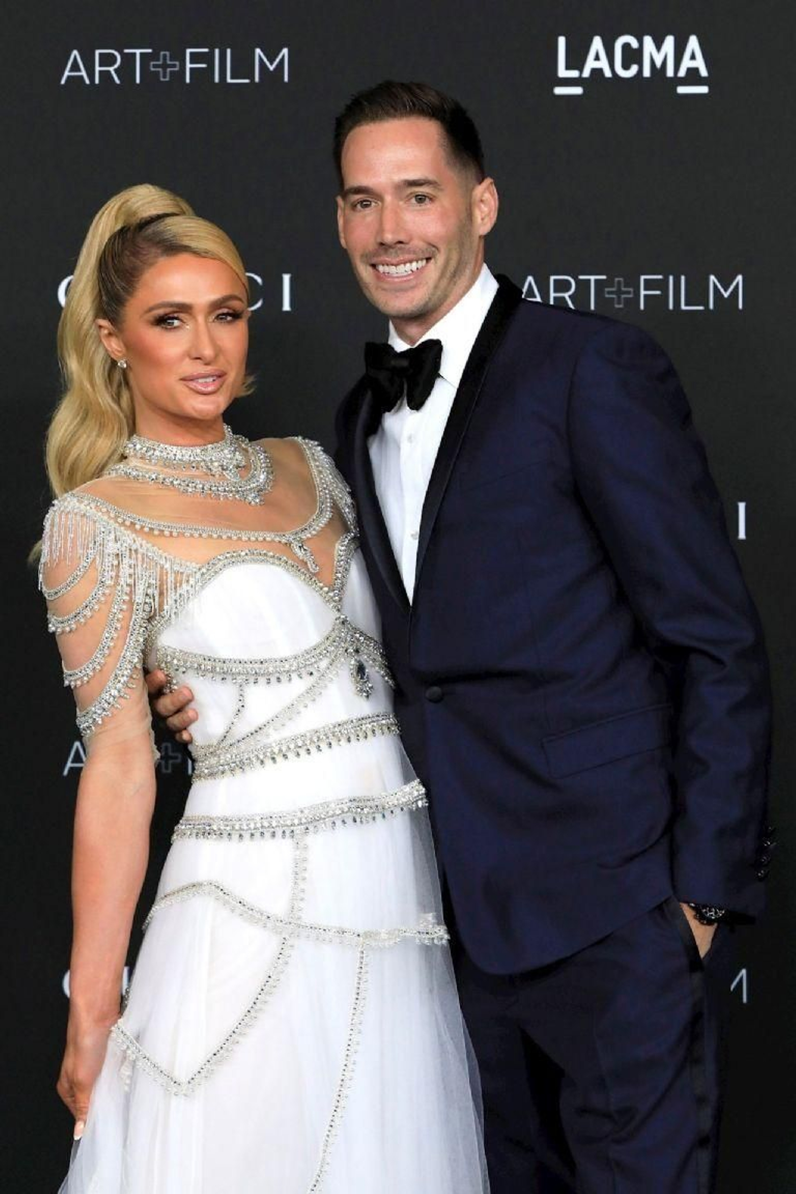 Paris Hilton y su prometido, el último fin de semana en la gala del Museo de Arte de Nueva York.