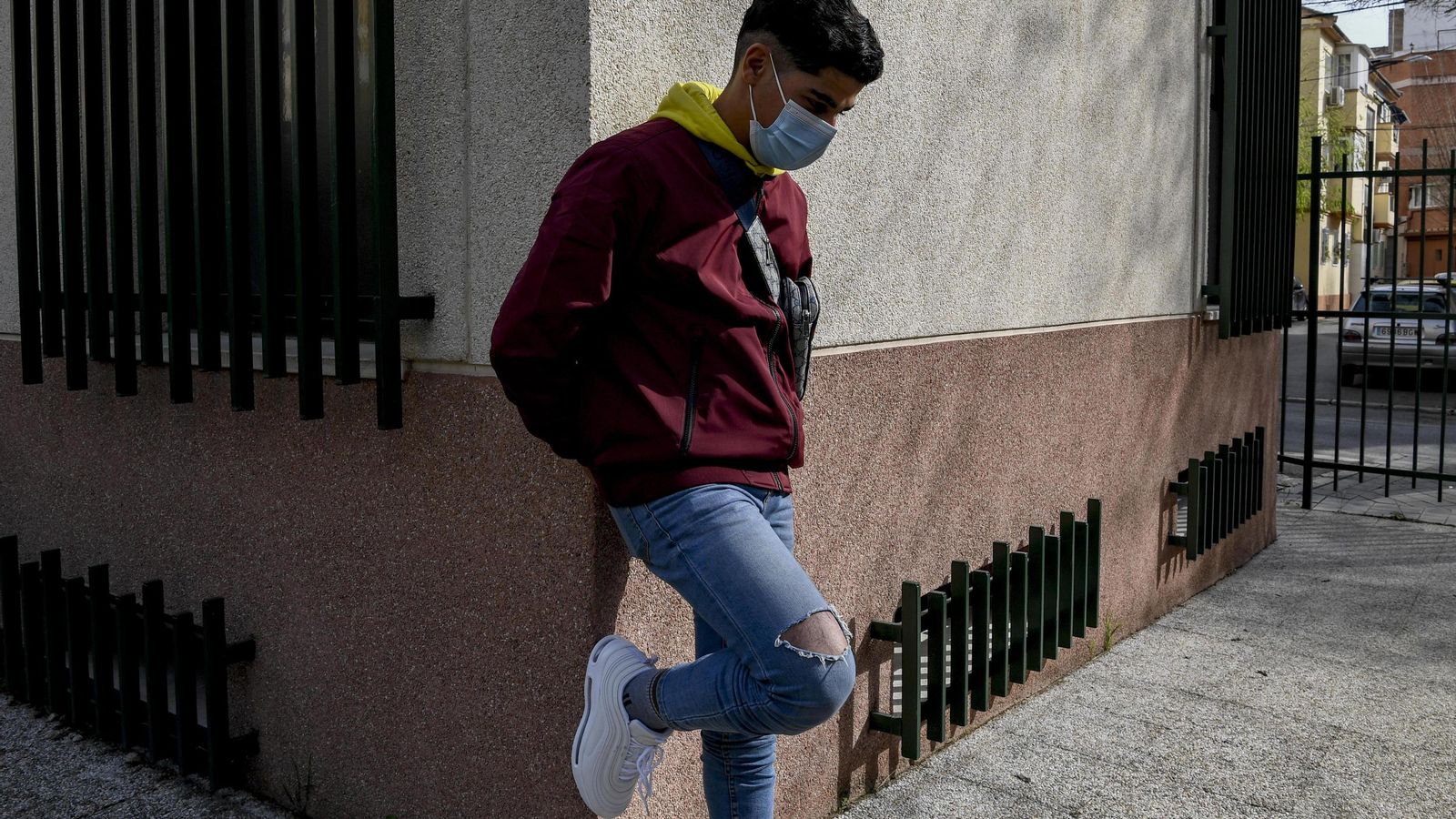 Khaleed posa antes de contar su experiencia en un centro de menores