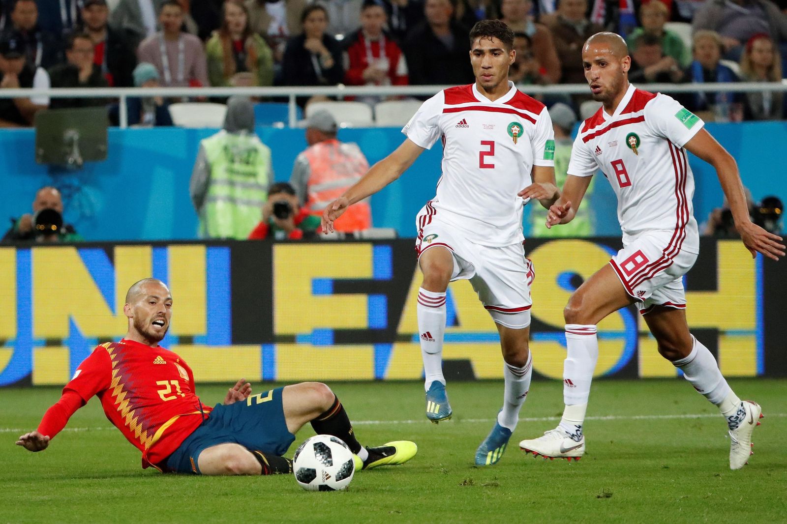 Las imágenes del España-Marruecos